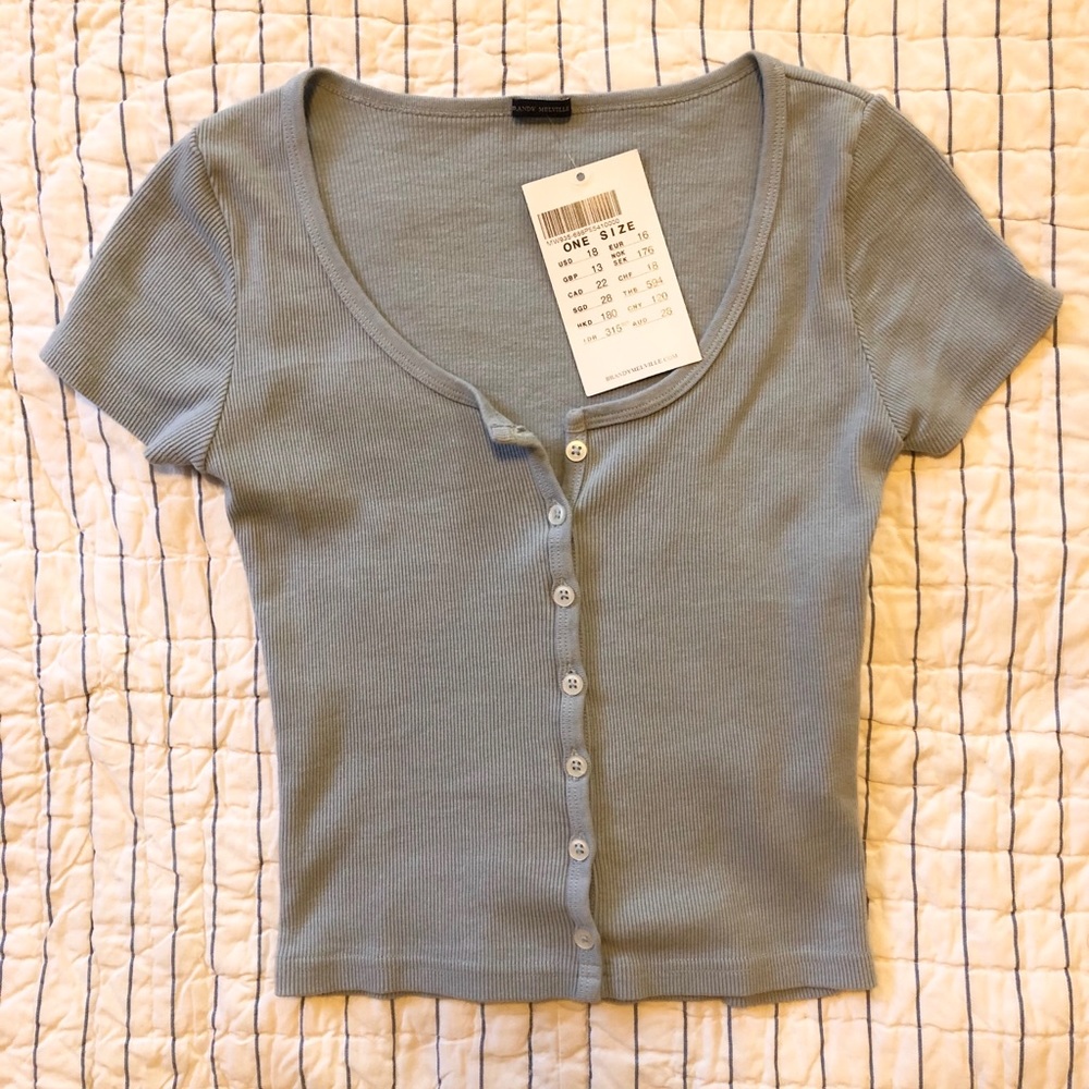 Brandy Melville Light Blue Top